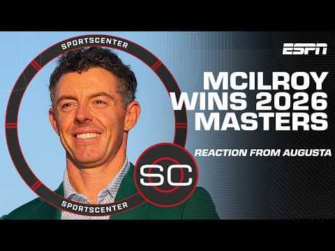 Masters Final Round Reaction ⛳ Rory McIlroy wins a 2nd Green Jacket | SportsCenter