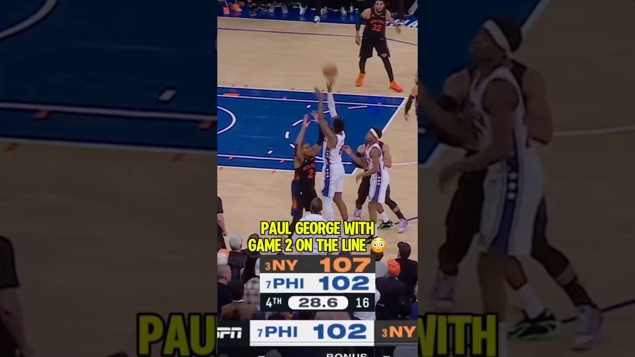 Paul George AIRBALL in clutch time 😭💔