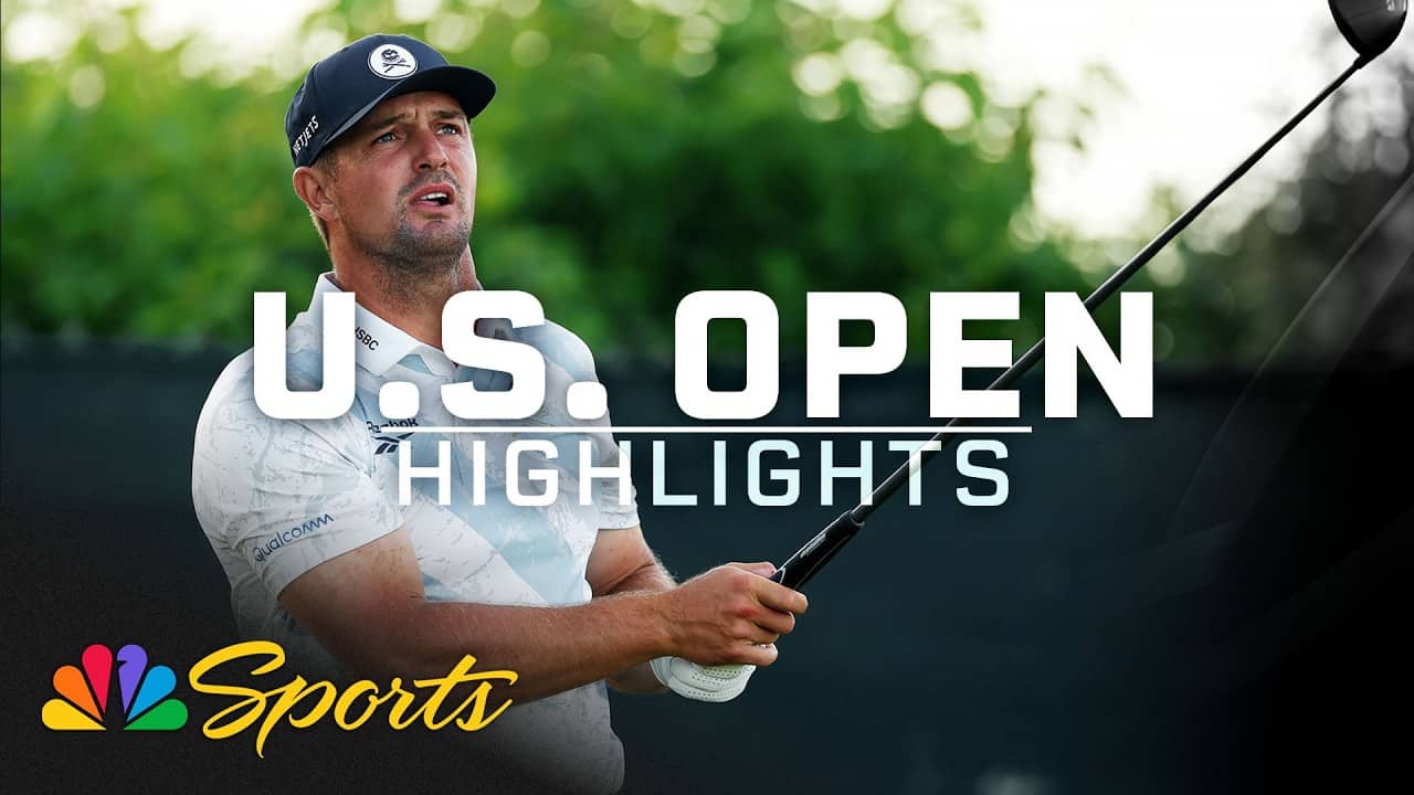 Bryson DeChambeau flexes muscles in Round 1 at 126th U.S. Open | Golf on NBC Sports