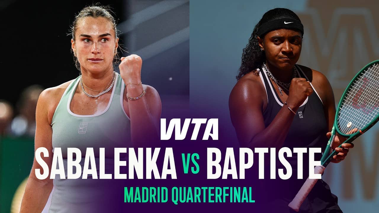 Aryna Sabalenka vs. Hailey Baptiste | 2026 Madrid Quarterfinals | WTA Match Highlights