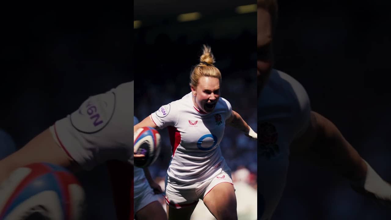 A Meg Jones classic against Wales 🤩 #EnglandRugby #Rugby #RedRoses