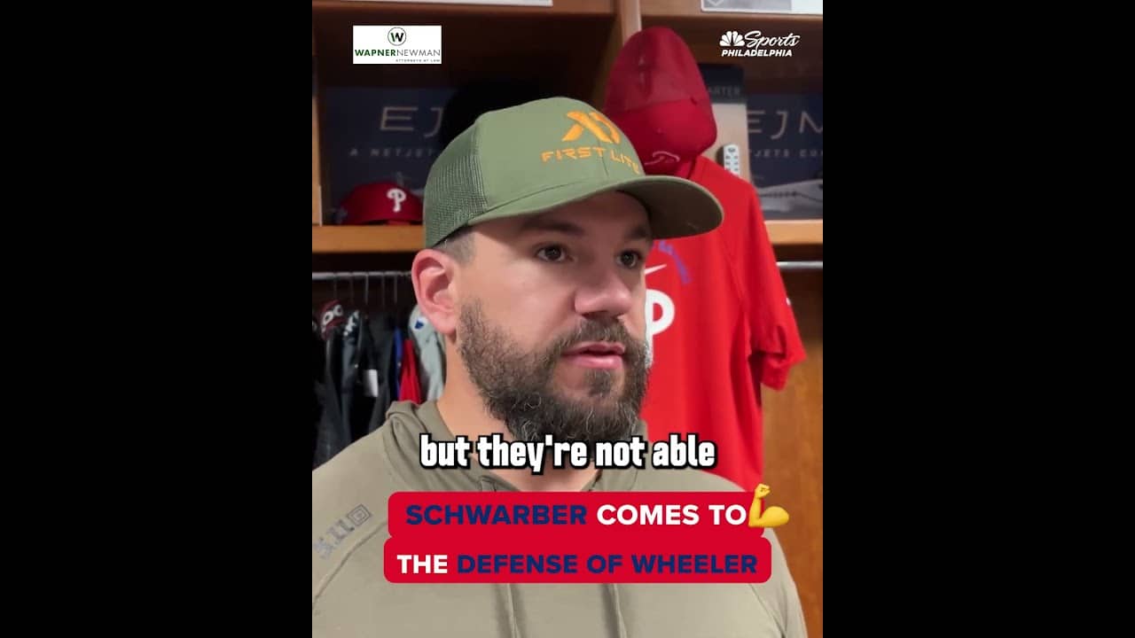 Schwarber comes to the defense of Zack Wheeler after not being named an All-Star 🤝