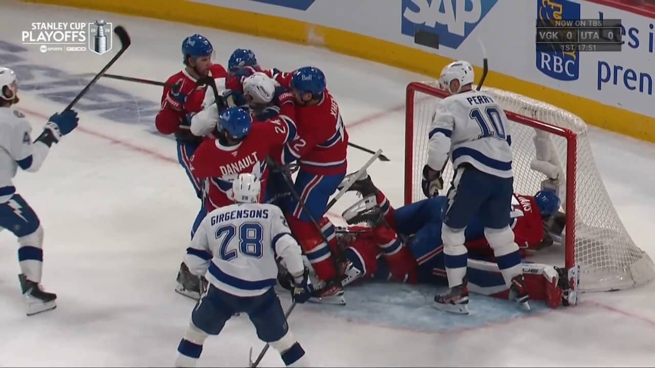 Montreal Canadiens vs Tampa Bay Lightning Scrum, Josh Anderson Declines Fight With Scott Sabourin