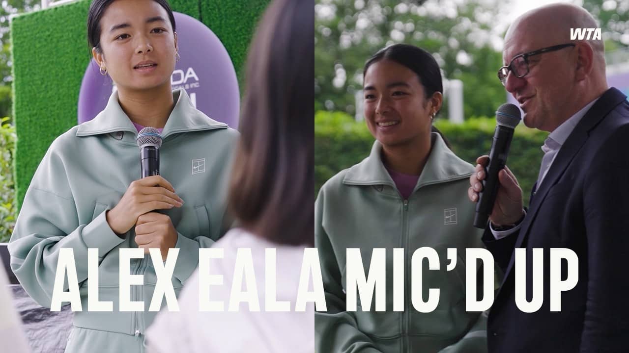 WTA Mic'd Up | Alex Eala in Berlin