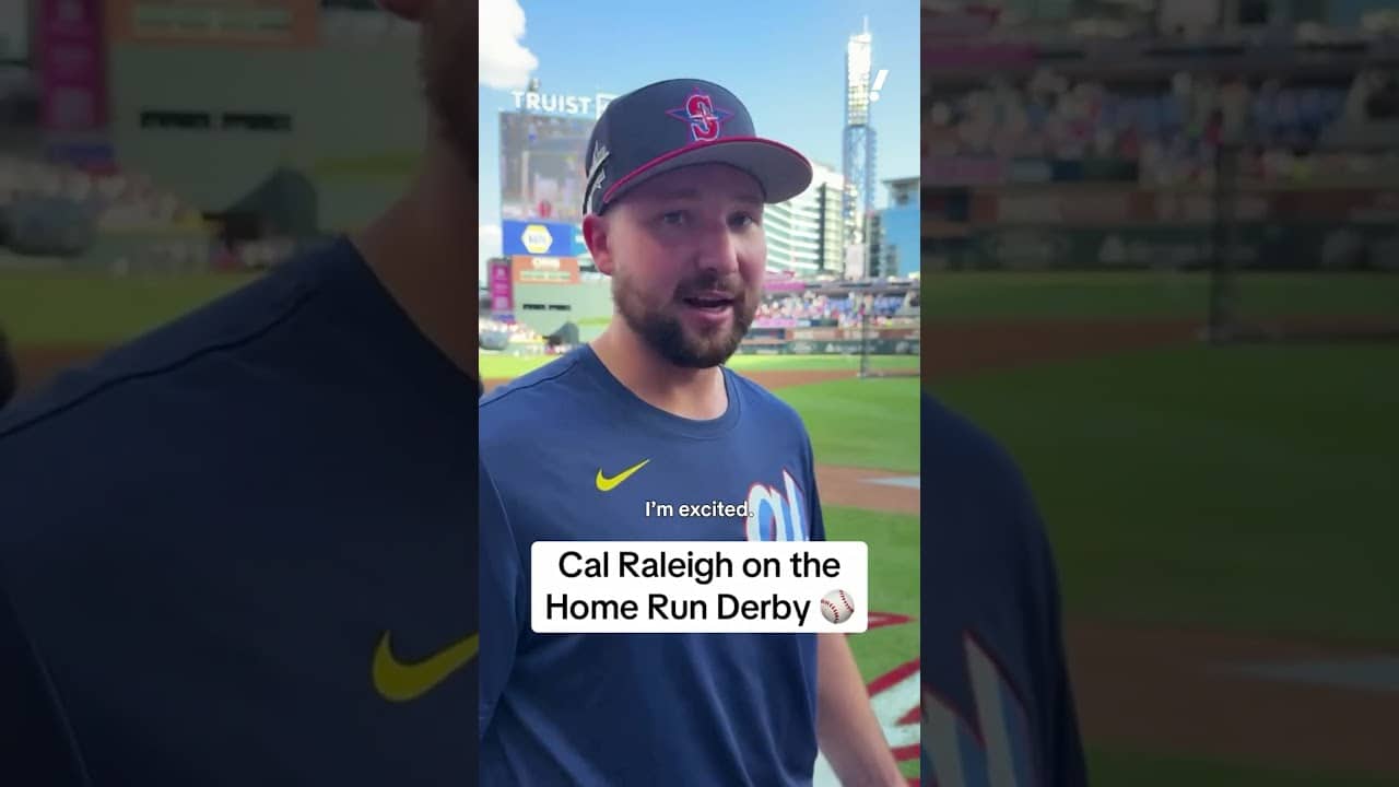 Cal Raleigh went from imagining a Home Run Derby title to lifting the real trophy last year 🥹❤️ #mlb