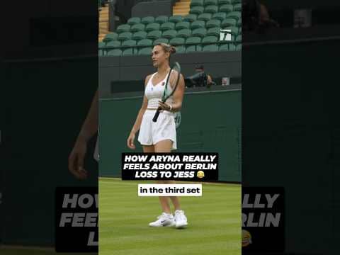 Aryna keeping it REAL 😂 #wimbledon #arynasabalenka #jessicapegula