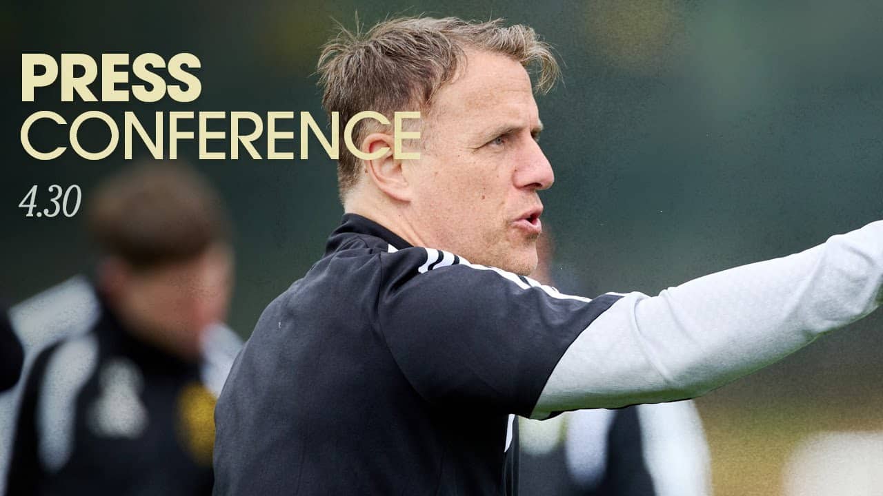 "We keep stressing the need to be brave" | Phil Neville on pushing forward ahead of RSL