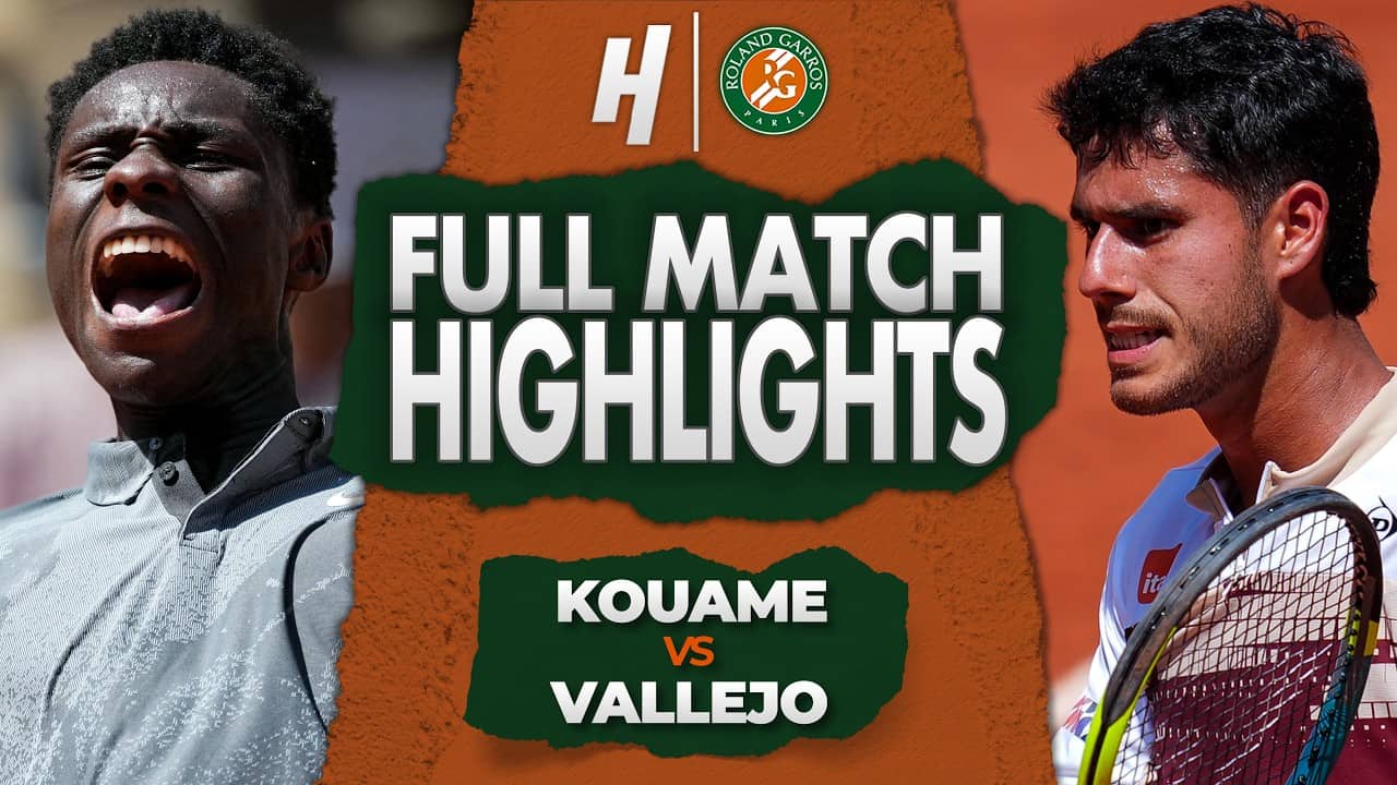 Moise Kouame vs Adolfo Daniel Vallejo - FULL Match Highlights | Roland Garros 2026