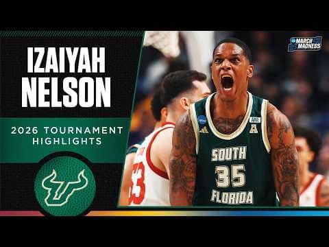 Izaiyah Nelson 2026 NCAA tournament highlights