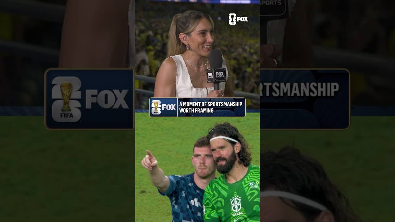 This moment between Liverpool teammates Alisson and Andy Robertson