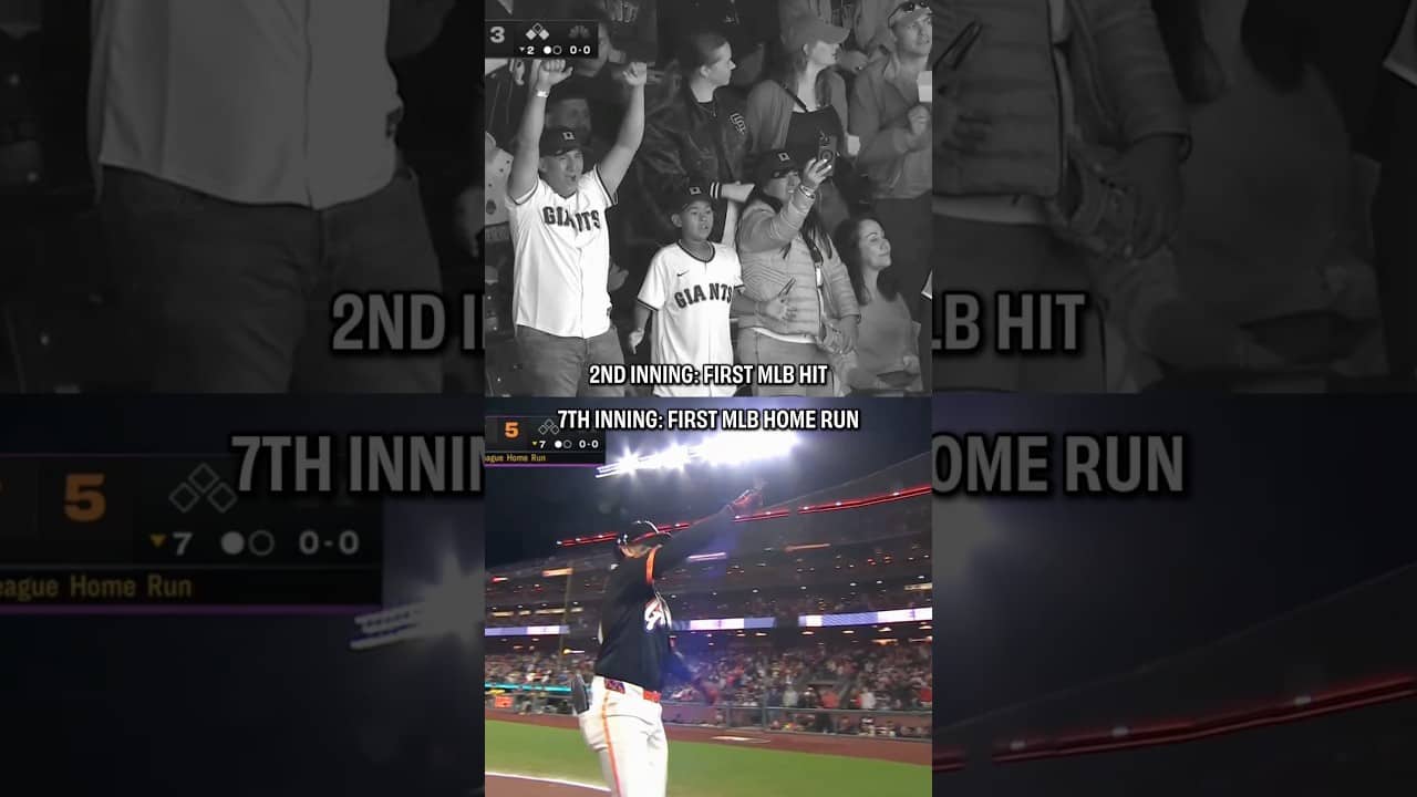 Getting your first MLB hit AND home run in the same game 😱