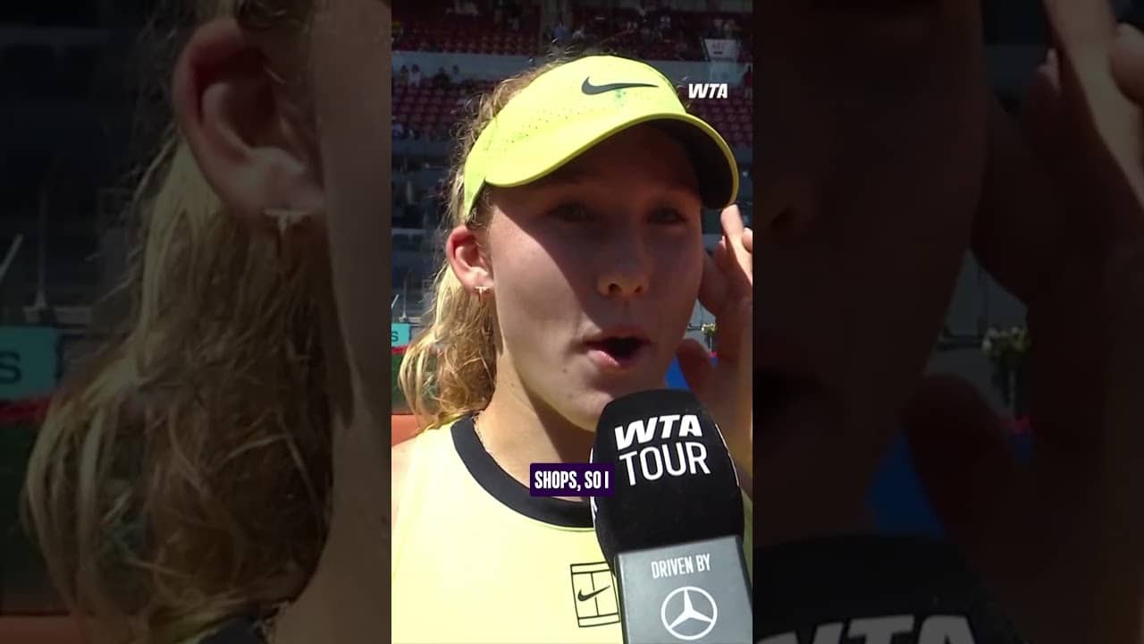 Birthday wishlist: Madrid semifinalist ✅ High heels (pending) 👠 #WTA #MMOPEN #MirraAndreeva