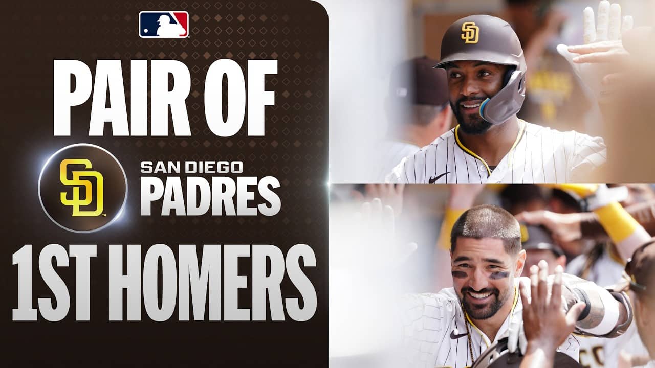 Miguel Andujar and Nick Castellanos BOTH crush their first Padres home runs in the same inning! 💥