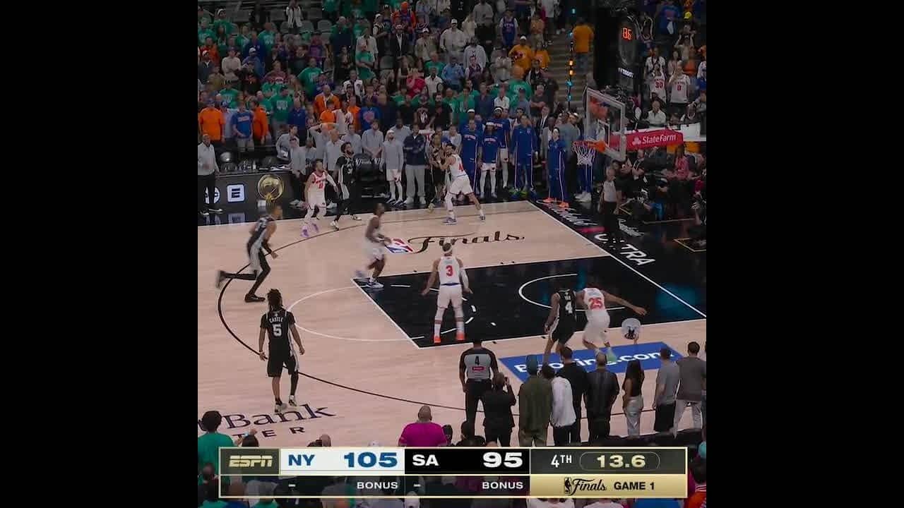 KNICKS TAKE GAME 1 OF THE 2026 NBA FINALS 🚨