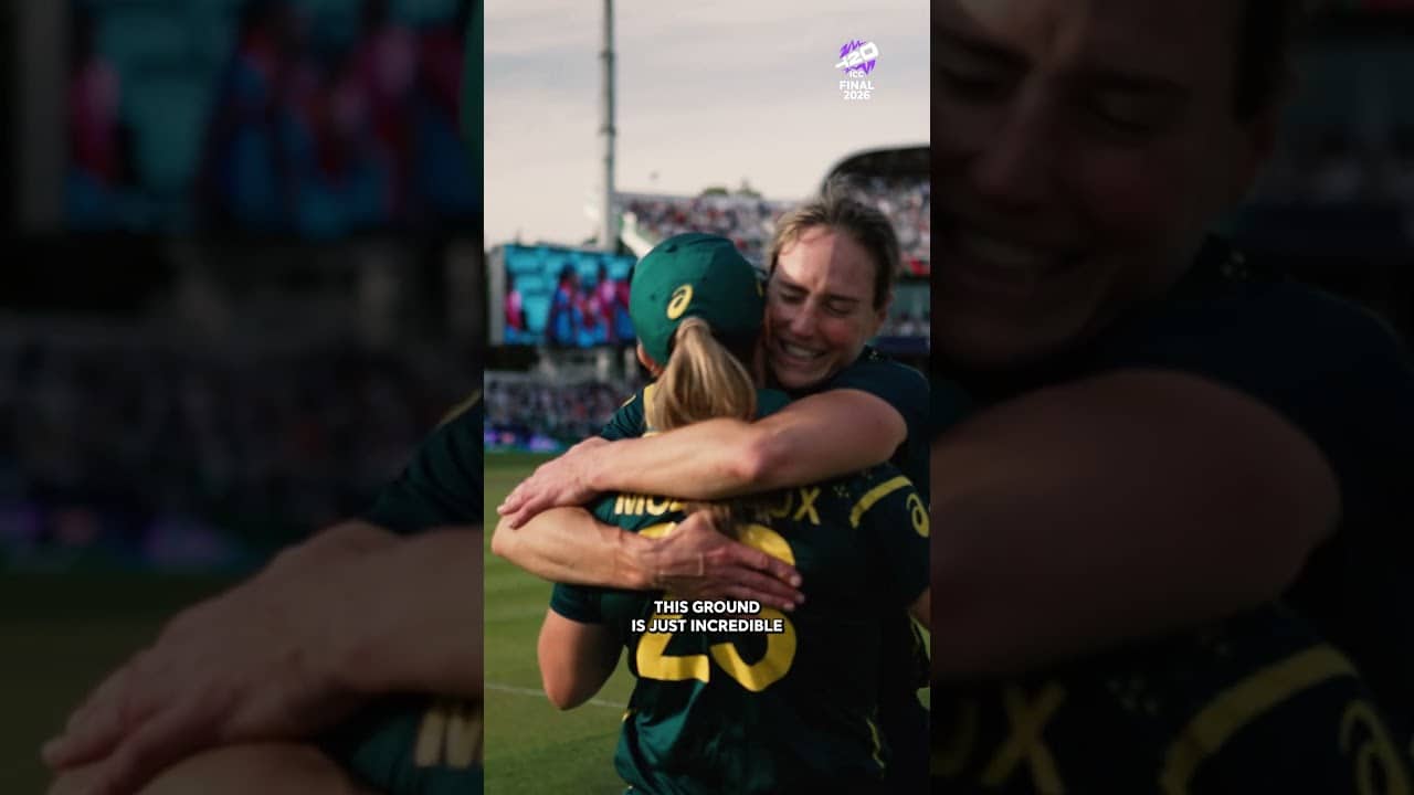 A moment of pride for Annabel Sutherland and her family as Australia lifted the #T20WorldCup title 🏆