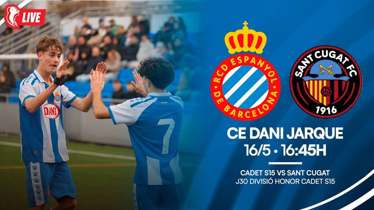 ⚽ En directe, Cadet S15 🆚 Sant Cugat FC