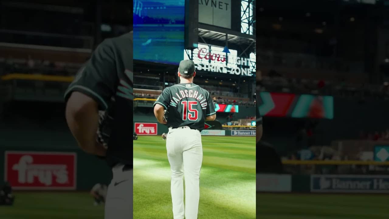 Taking the field of his dreams.