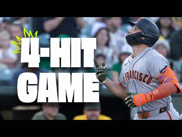 Casey Schmitt Explodes for 2 Home Runs & 4 Hits vs Athletics | San Francisco Giants Highlights
