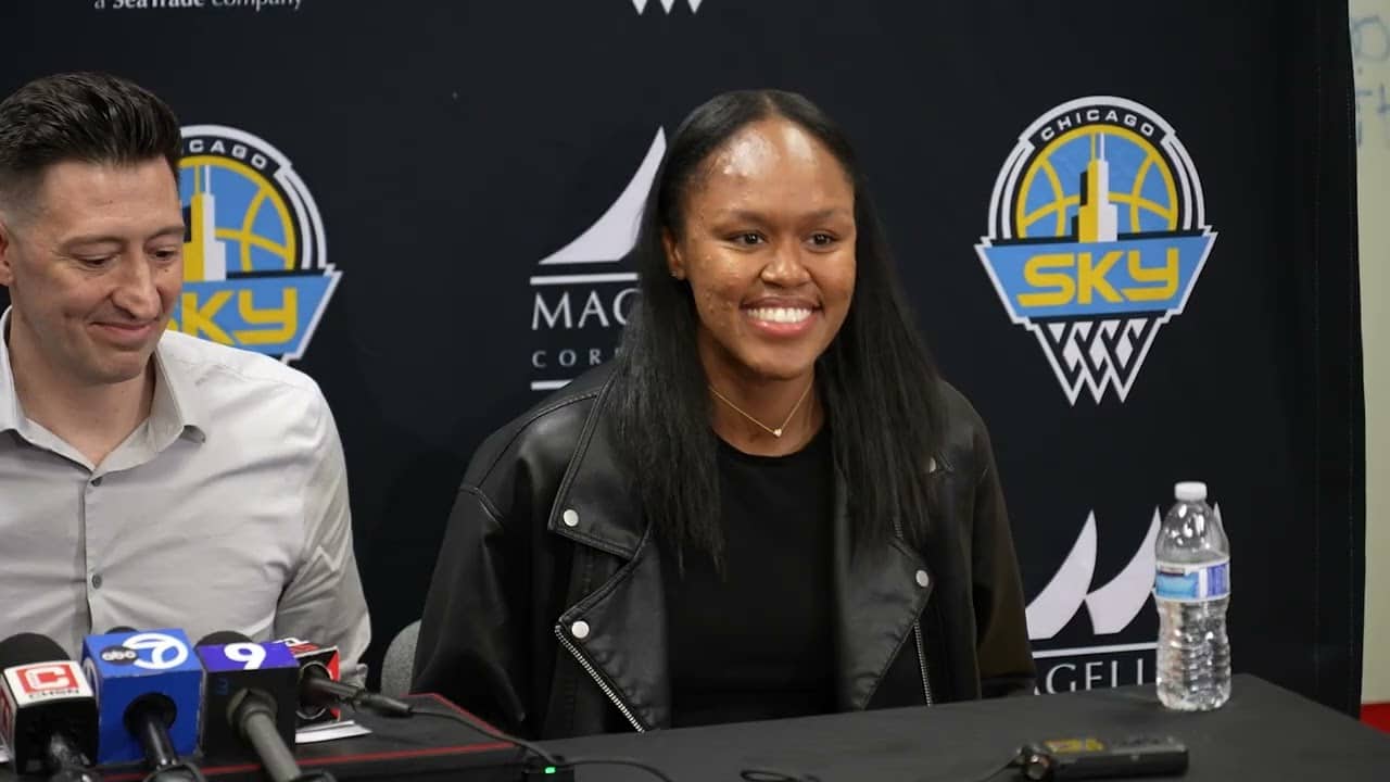 2026 WNBA Draft Party Press Conference: Azurá Stevens | Chicago Sky