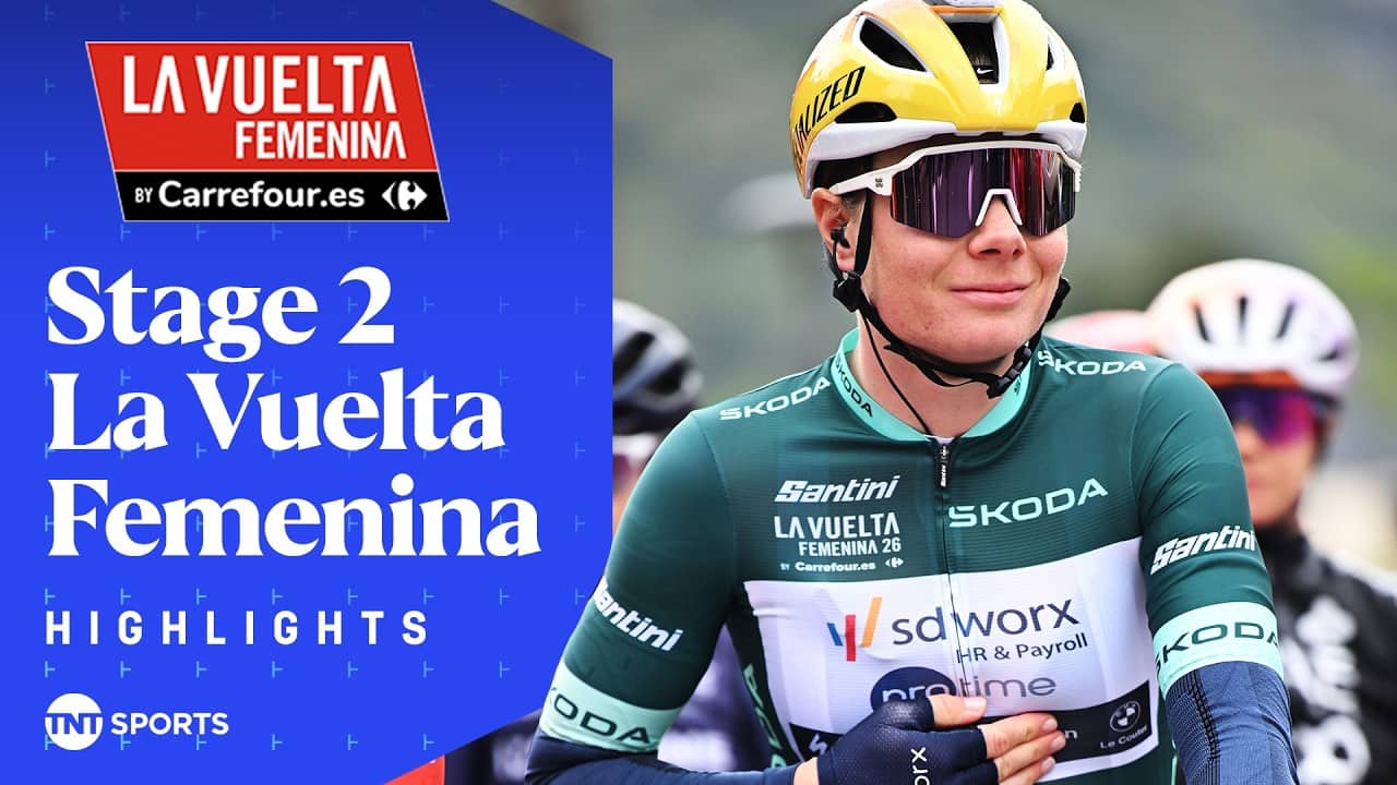 DRAMATIC STAGE WIN! 🤩 | La Vuelta Femenina 2026 Stage 2 Race Highlights | TNT Sports Cycling