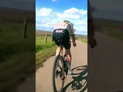 POV: You’re following Pogačar after the Paterberg on the way to winning the Tour of Flanders! 🔥