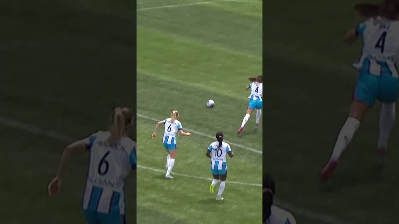 Rookie Lia Godfrey puts it on a platter and Dudinha finishes it cleanly 👏