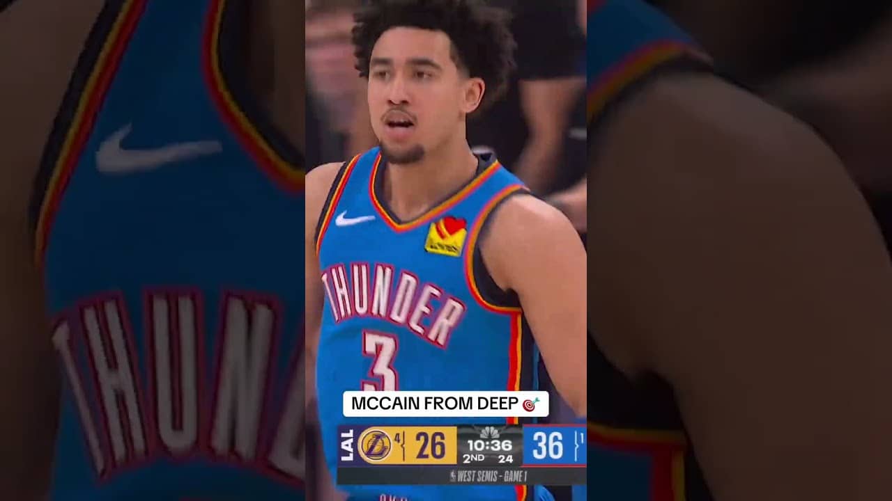 Jared McCain giving OKC a spark from deep ⚡️