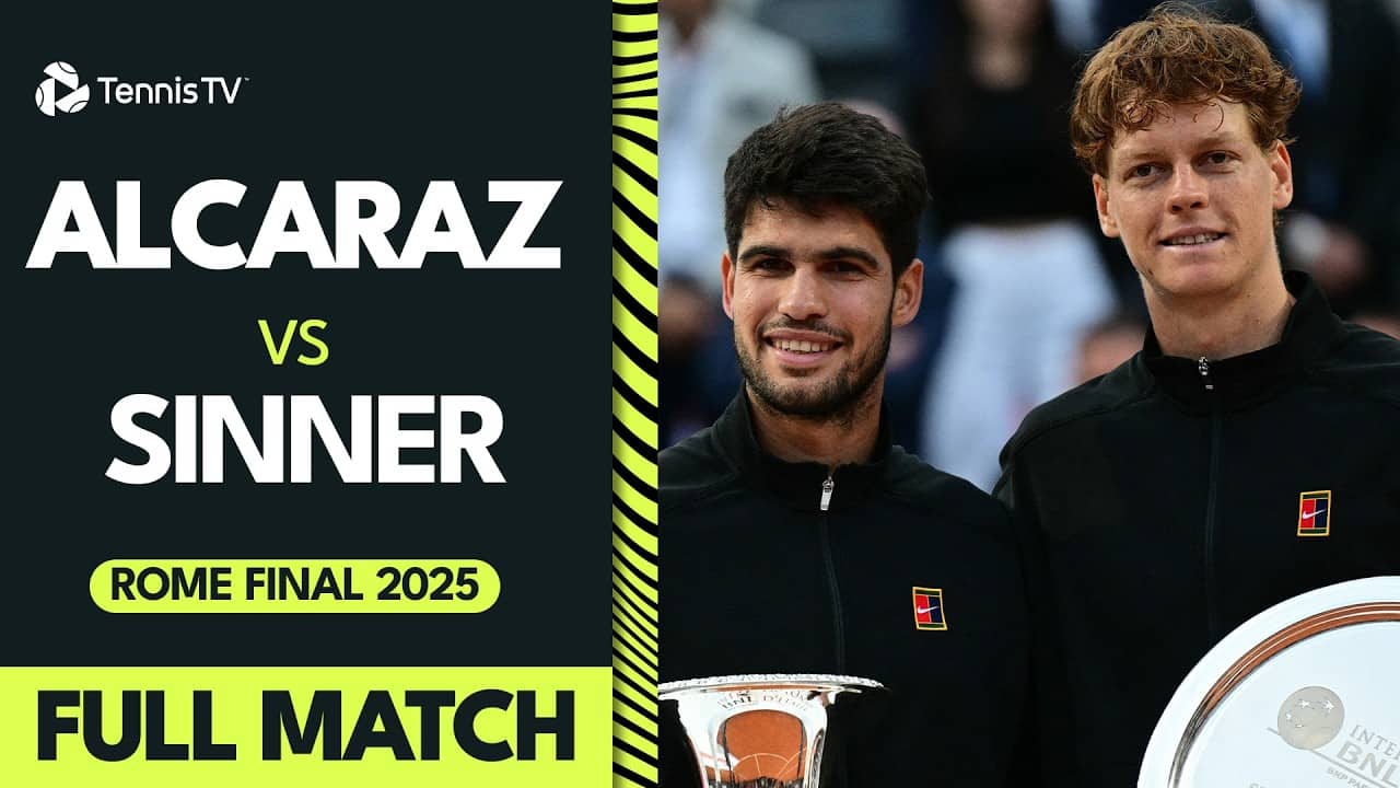 Rome 2025 Final FULL MATCH 🤝 | Jannik Sinner vs Carlos Alcaraz