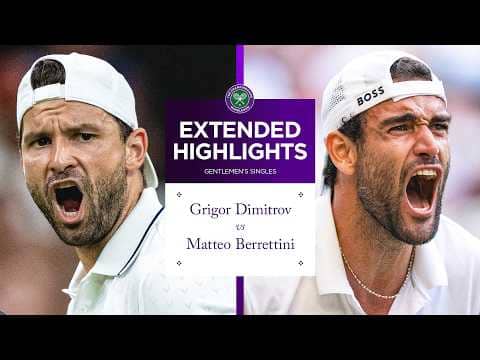 BEAUTIFUL tennis! 😍 | Grigor Dimitrov vs Matteo Berrettini | Extended Highlights | Wimbledon 2026