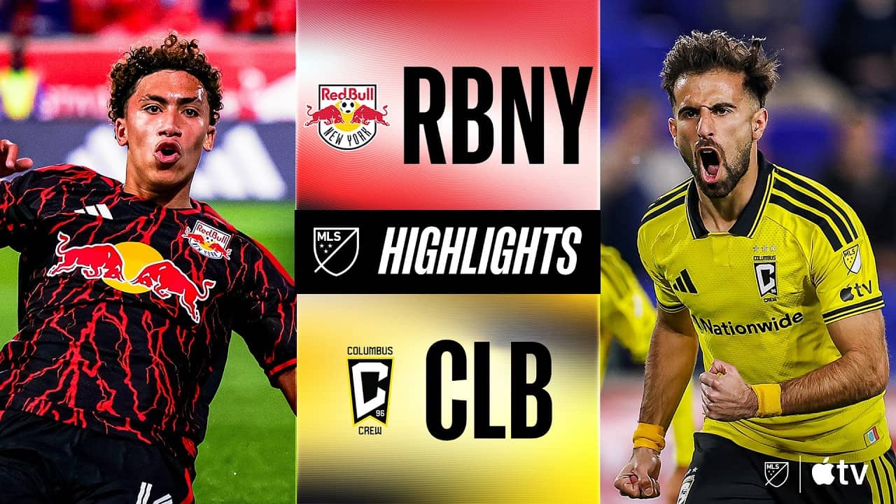 Red Bull New York vs. Columbus Crew | Full Match Highlights | YOUNGEST HAT TRICK in MLS History!!