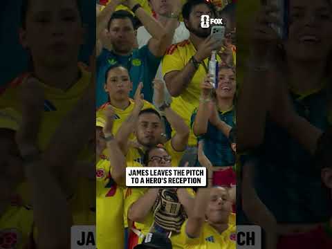 standing ovation in Miami for James Rodriguez as he is subbed off