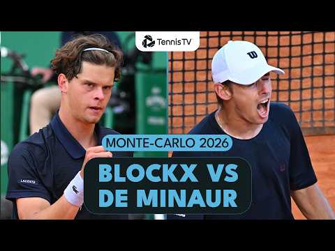Alexander Blockx Faces Alex De Minaur 🔒 | Monte-Carlo 2026 Match Highlights