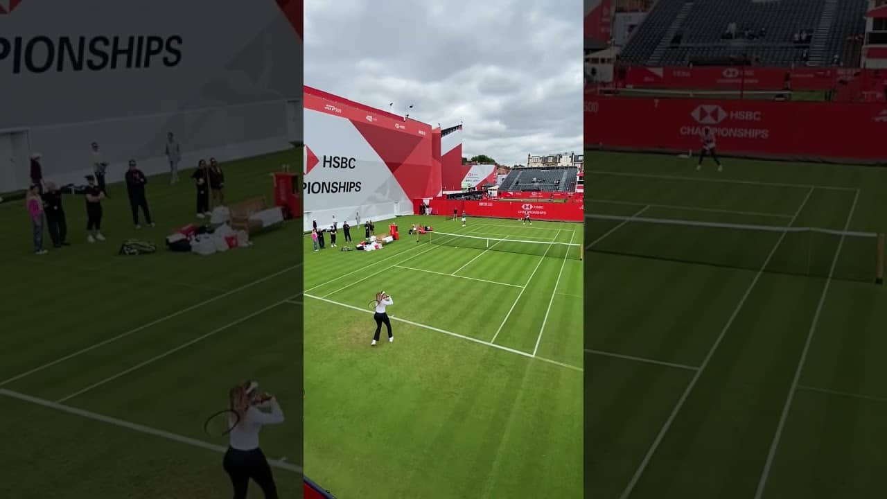 Serena Williams hits with Victoria Mboko ahead of tennis comeback 💪 #serenawilliams #serena #tennis