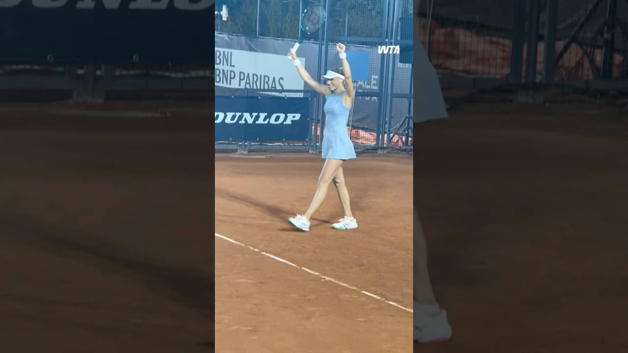Rebeka Masarova defeats Fernandez 4-6, 6-4, 6-4 to head in Round 3 in Rome 🤩 #IBI26