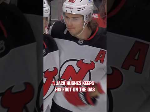shot is all he needed.#njdevils #jackhughes #devilsvsredwings #hughes #hockey #eminem #nhl