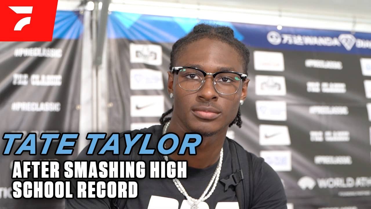Tate Taylor Reacts After Breaking His Own National Record | 2026 Pre Classic