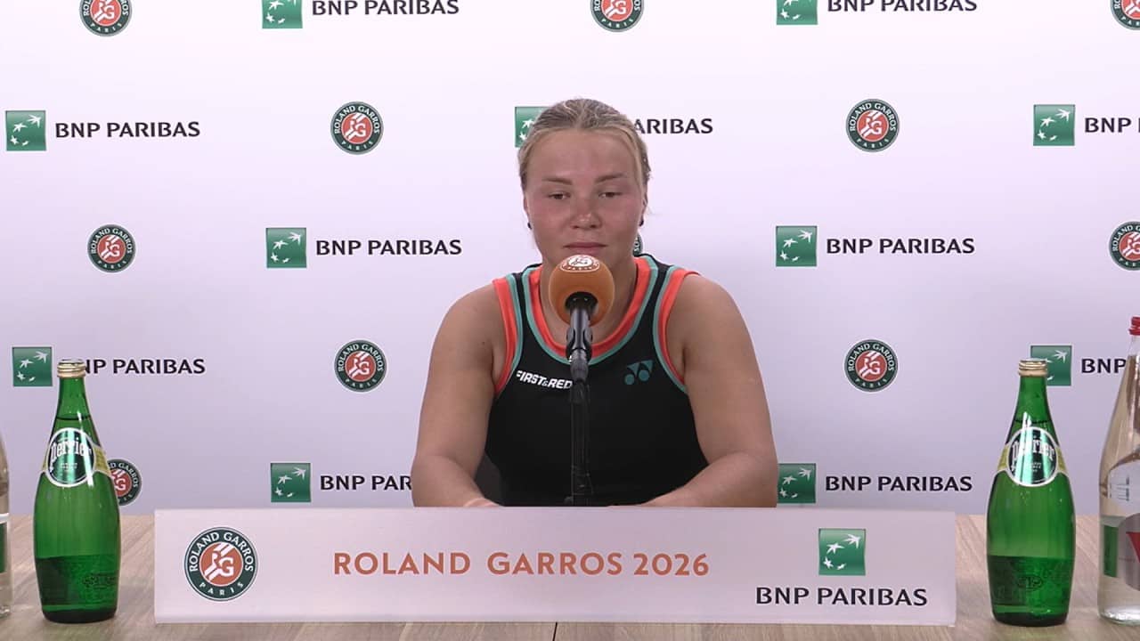 Roland-Garros 2026 - Diana Shnaider on Gazprom Questions: “I’m Here to Speak About Tennis”
