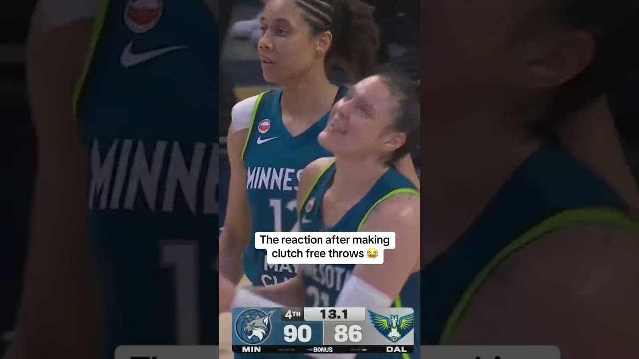 Kayla McBride felt the relief 😅