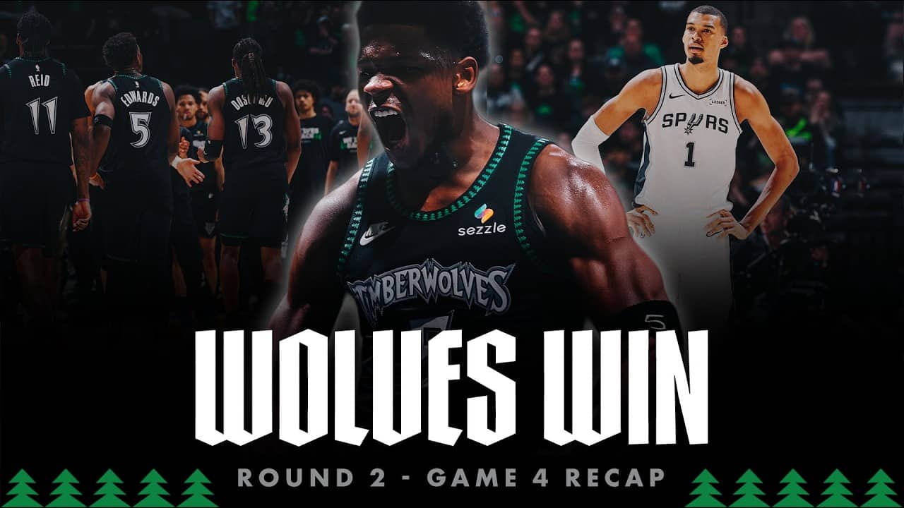 Timberwolves EVEN Series Up 2-2 Against Spurs | Wembanyama EJECTED | Anthony Edwards Drops 36 Points