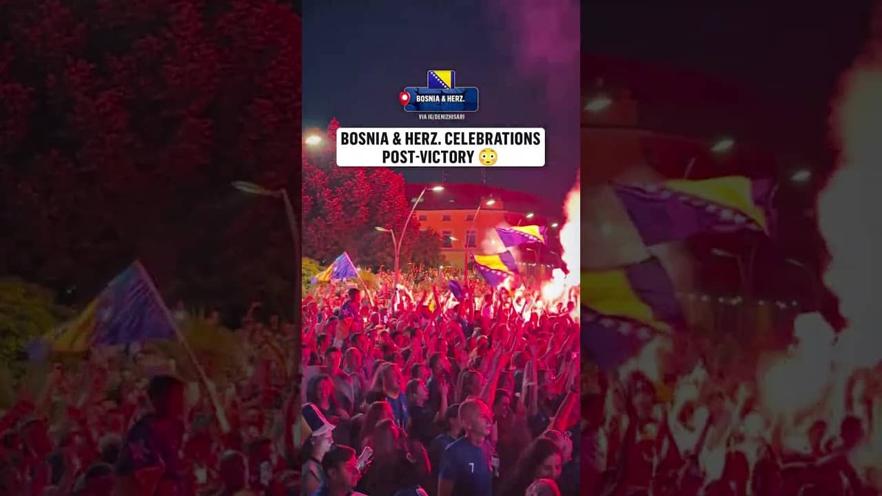 This is how Bosnia and Herz. are celebrating their qualification to the knockout stage
