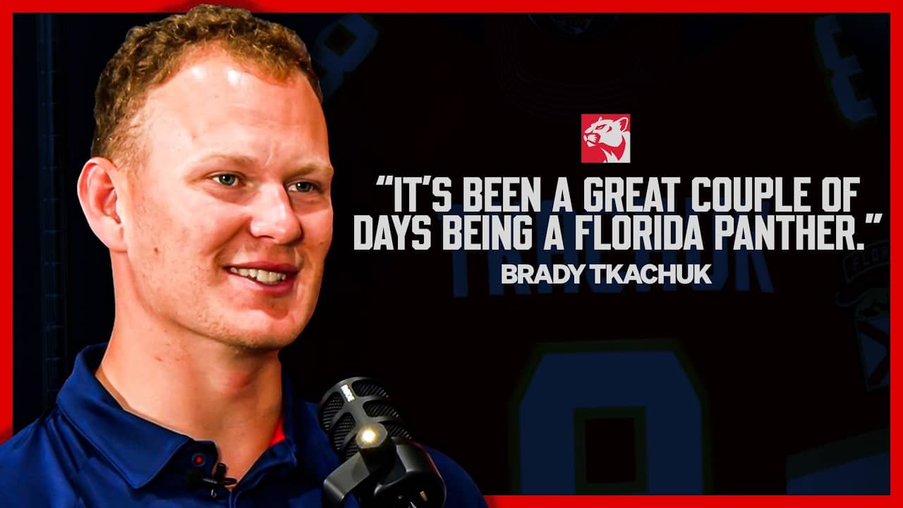 Brady Tkachuk on the whirlwind 24 hours, Step Brothers quotes, favorite Panther and more!