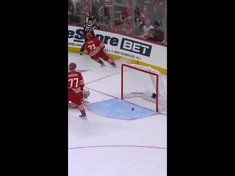 Jesper Bratt with a Short Goal vs. Detroit Red Wings