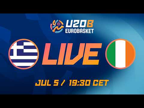 LIVE - Greece v Ireland | FIBA U20 Women's EuroBasket 2026 Division B | Group Phase