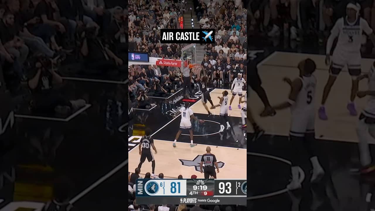 DON’T HURT THE RIM😤 #StephonCastle #Spurs #NBA