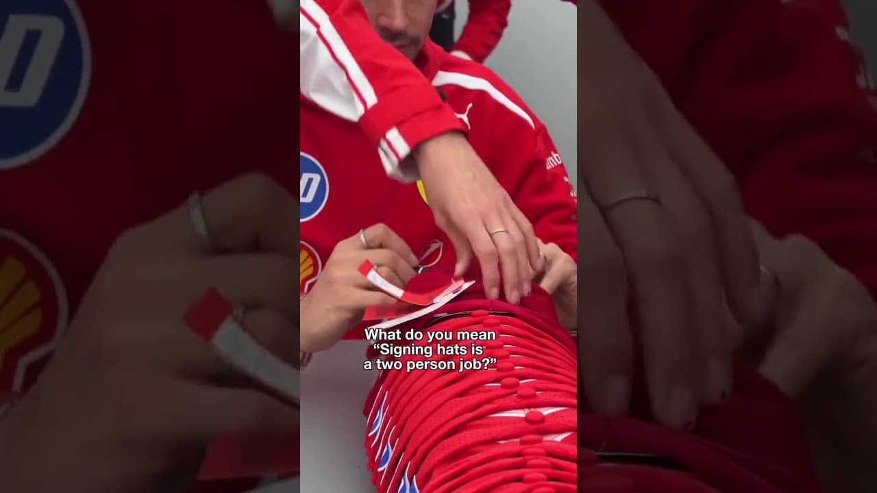 So many hats 🧢 (via @ferrari/TT)