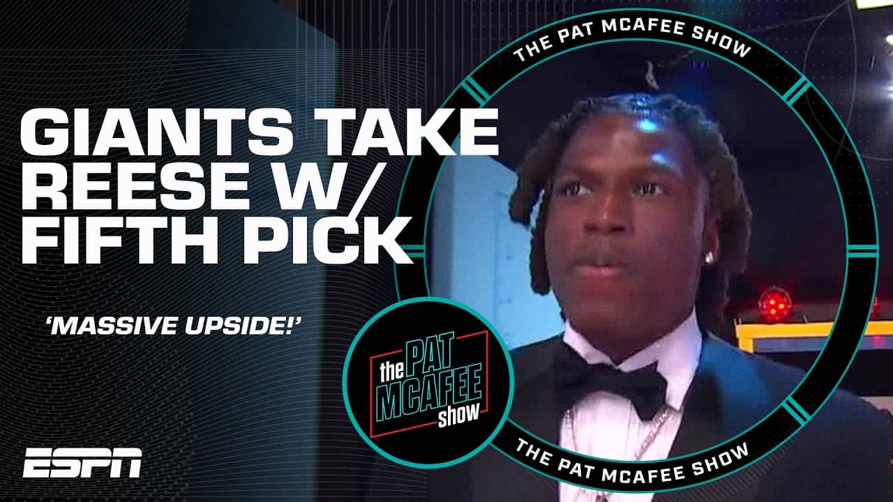 Pat McAfee says Arvell Reese has MASSIVE UPSIDE for the NY Giants | The Pat McAfee Draft Spectacular
