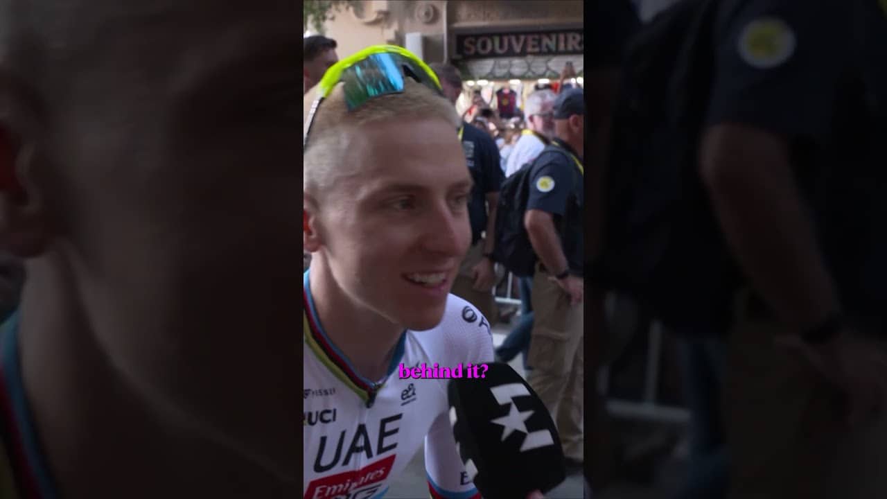 We are loving Tadej Pogacar’s new hairstyle 💇