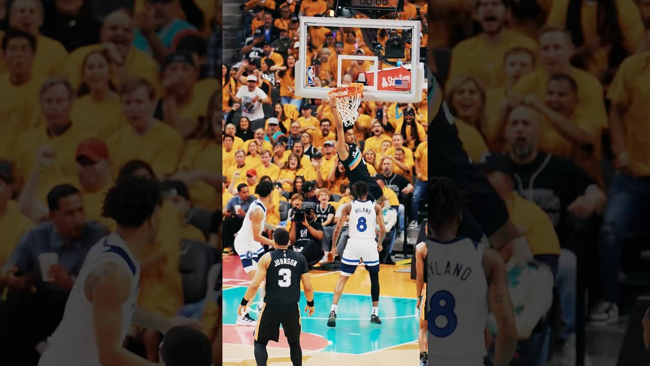 HAMMERED IT IN🔨 #DylanHarper #spurs  #nba