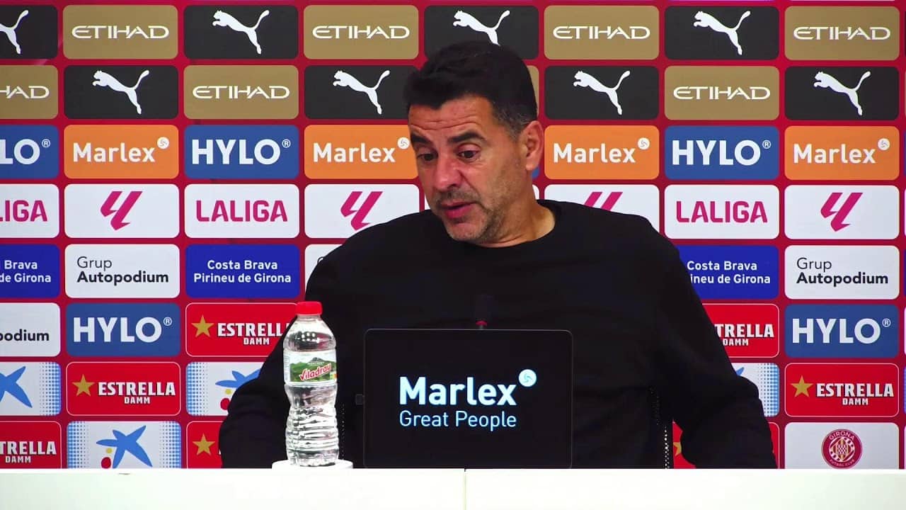 Roda de Premsa de Míchel Sánchez, en el post partit del GIRONA FC vs RCD MALLORCA