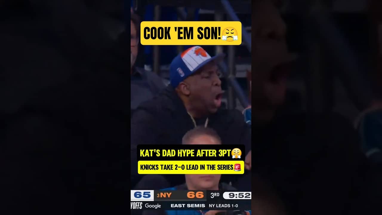 KAT's dad watching him COOK Sixers😤